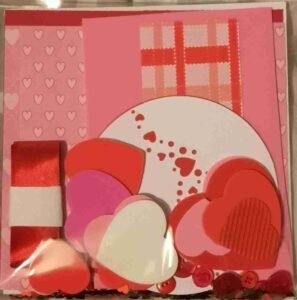 6 x 6 Red and Pink Valentine Card Making Kit - The Craft Box Blog - Paisley 6 x 6 Red and Pink Valentine Card Making Kit