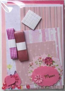 A6 Pink Mother's Day Card Making Kit