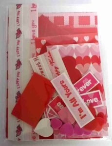 A6 Red and Pink Valentines Card Making Kit - The Craft Box Blog - Paisley A6 Red and Pink Valentine's Card Making Kit
