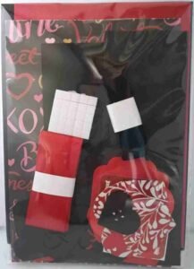 A6 Red and Black Valentine Card Making Kit - The Craft Box Blog - Paisley A6 Red and Black Valentine Card Making Kit