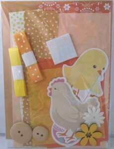 A6 Yellow and Orange Easter Card Making Kit - The Craft Box Blog - Paisley A6EASTER-0608-Easter-Yellow-Orange