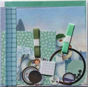 10-Green - The Craft Box Blog - Paisley The Snowman and The Snow Dog - Green