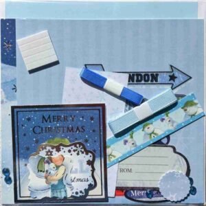 11-Blue - The Craft Box Blog - Paisley The Snowman and The Snow Dog . -Blue
