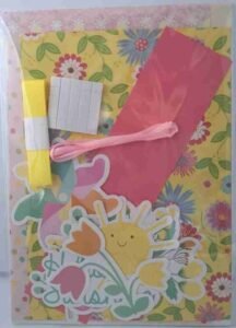 A6 Pink and Yellow Easter Card Making Kit - The Craft Box Blog - Paisley A6 Pink and Yellow Easter Card Making Kit