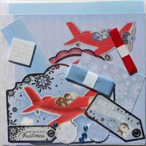 12-Blue-Red - The Craft Box Blog - Paisley The Snowman and The Snow Dog -Blue and Red