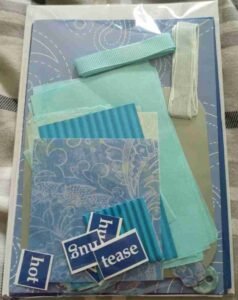 A6 Blue Valentines Card Making Kit - The Craft Box Blog - Paisley A6 Blue Valentine's Card Making Kit