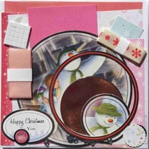 13-Pink - The Craft Box Blog - Paisley The Snowman and The Snow Dog - Pink