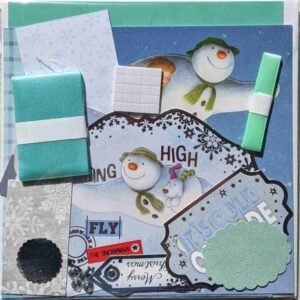 3-Green - The Craft Box Blog - Paisley The Snowman and The Snow Dog - Green