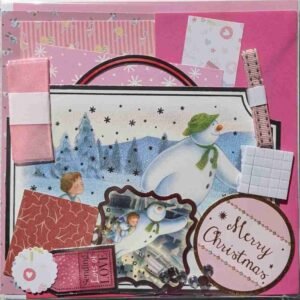 4-Pink - The Craft Box Blog - Paisley The Snowman and The Snow Dog - Pink