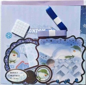 5-Blue - The Craft Box Blog - Paisley The Snowman and The Snow Dog - Blue