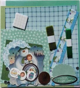 6-Green - The Craft Box Blog - Paisley The Snowman and The Snow Dog - Green
