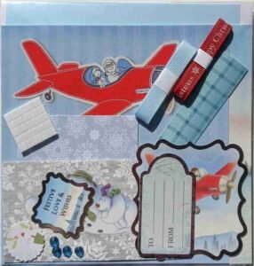 7-Blue-Red - The Craft Box Blog - Paisley The Snowman and The Snow Dog - Blue and Red