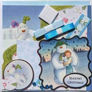 8-Blue - The Craft Box Blog - Paisley The Snowman and The Snow Dog - Blue