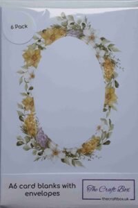 07 Oval aperature card blanks with envelopes - The Craft Box Blog - Paisley Oval aperture card blanks with envelopes