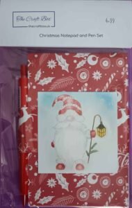 Christmas Notepad and Pen Set 2 - The Craft Box Blog - Paisley Christmas Notepad and Pen Set 2