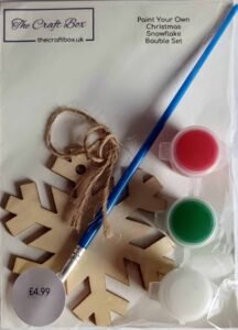 Kids Christmas Bauble Painting Kit - The Craft Box Blog - Paisley Kids Christmas Bauble Painting Kit
