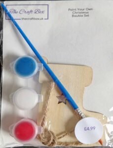Kids Christmas tocking Bauble Painting Kit - The Craft Box Blog - Paisley Kids Christmas tocking Bauble Painting Kit