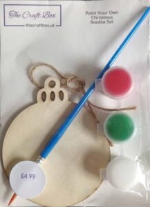 Kids Round Christmas Bauble Painting Kit - The Craft Box Blog - Paisley Kids Round Christmas Bauble Painting Kit