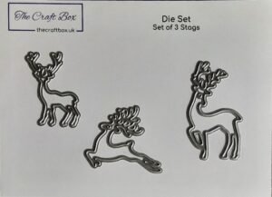 Set of 3 Stags - The Craft Box Blog - Paisley Set of 3 Stags