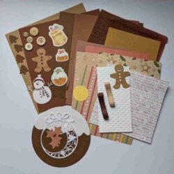 Brown Christmas Page Kit