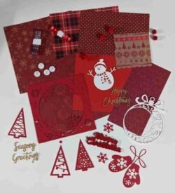 6x6 Christmas Red Page Kit