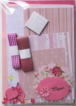 A6 Pink Mother's Day Card Making Kit