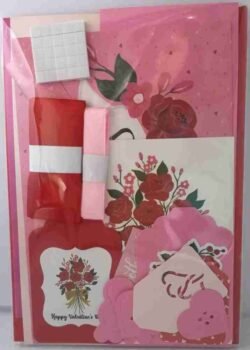 A6 Pink and Red Valentine Occasion Card Making Kit
